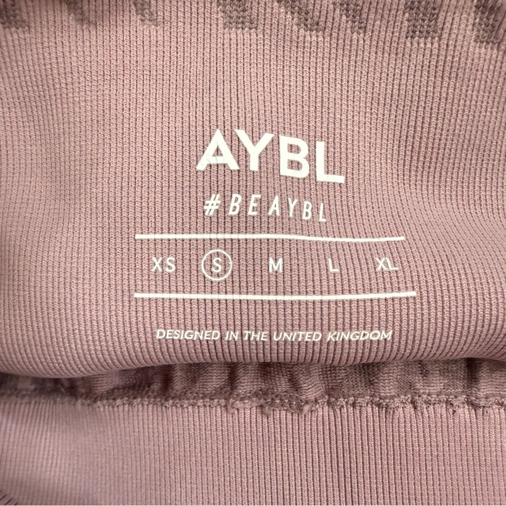 AYBL Mauve Zebra Print Leggings EUC Size Small - Picture 6 of 6